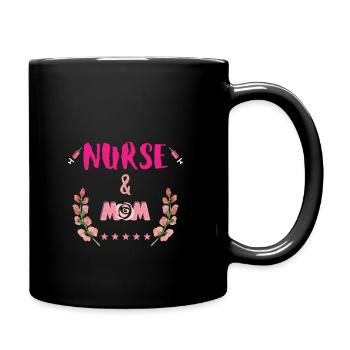 Nurse Mom - Full Color Mug - black - Right