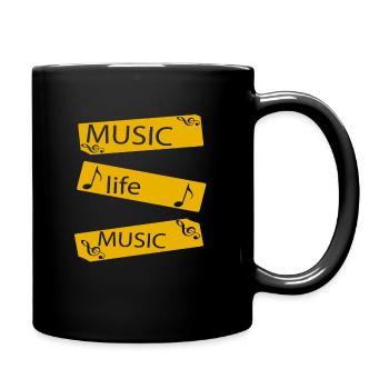 Music Musical Gift - Full Color Mug - black - Right