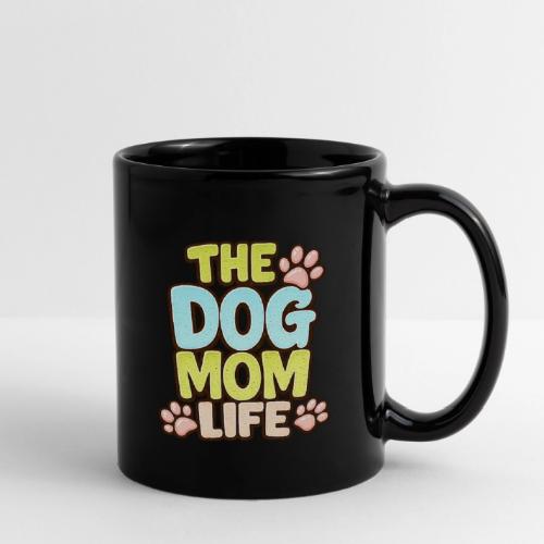 The Dog Mom Life Retro Vintage Dog Lover - Full Color Mug