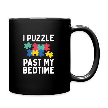 Puzzles I Puzzle past my bedtime Solution Puzzle - Full Color Mug - black - Right