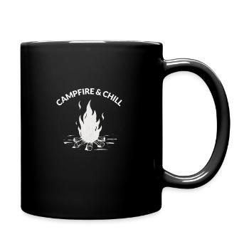Campfire & chill - Full Color Mug - black - Right
