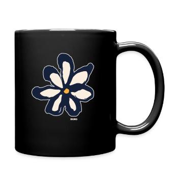 Mono Sketch Flower - Full Color Mug - black - Right