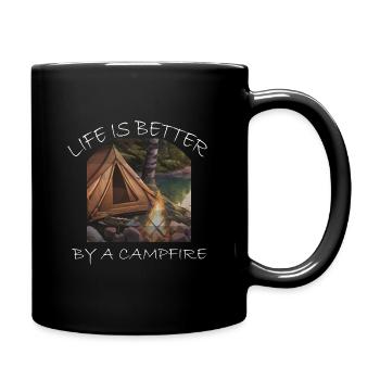 LIFE IS BETTER BY A CAMPFIRE - Full Color Mug - black - Right