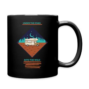 UNDER THE STARS INTO THE WILD - Full Color Mug - black - Right