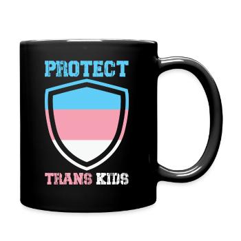 Protect Trans Kids - Full Color Mug - black - Right