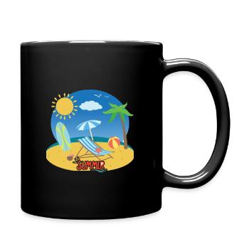 "Life is better in a comfy T-shirt." There’s... - Full Color Mug - black - Right