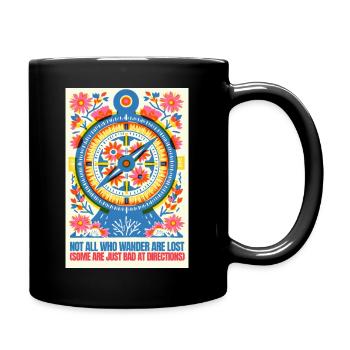 Funny Compass - Full Color Mug - black - Right