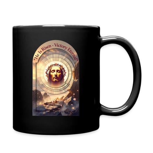Easter He Is Risen Sacred Face T Shirt, wife Gift - Full Color Mug