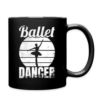 Funny Ballet Dancer - Full Color Mug - black - Right
