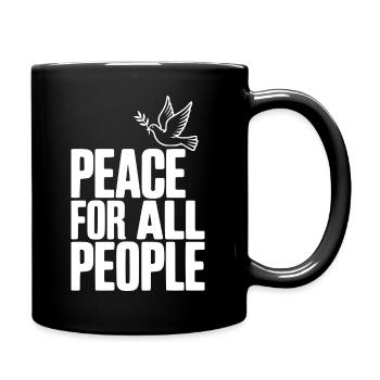 Peace For All People - Full Color Mug - black - Right