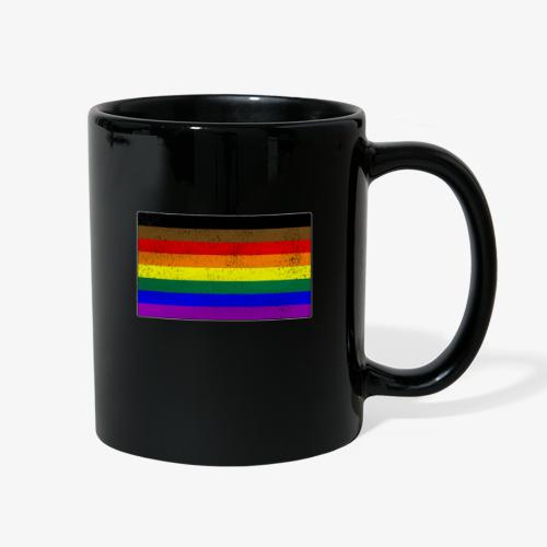 Distressed Philly LGBTQ Gay Pride Flag - Full Color Mug