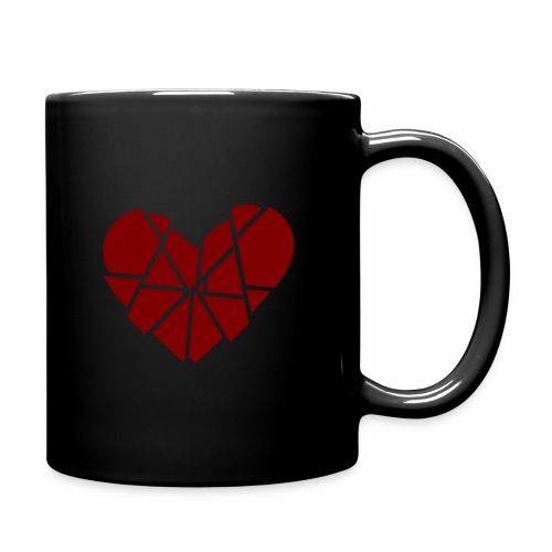 Heart Broken Shards Anti Valentine's Day - Full Color Mug