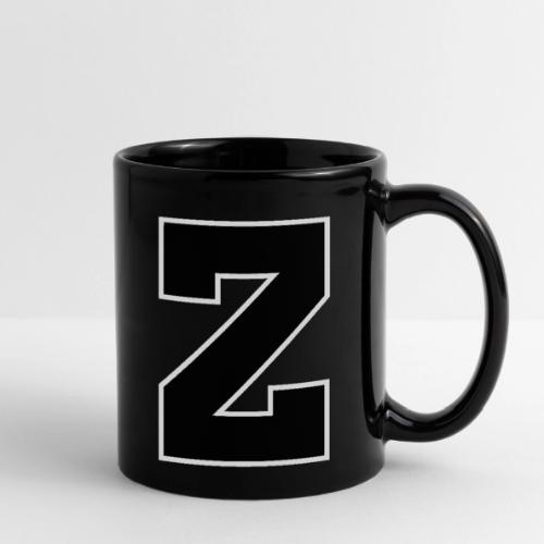 Varsity Letter Z Athletic Font Design - Full Color Mug