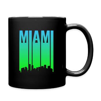 Miami Skyline - Full Color Mug - black - Right