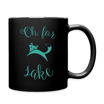 Oh For Fox's Sake Apparel - Full Color Mug - black - Right