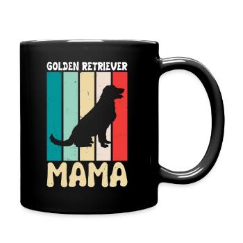 Golden Retriever Mama - Full Color Mug - black - Right