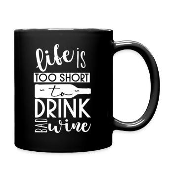 Wine Love Wine Tasting Drink Wine - Full Color Mug - black - Right
