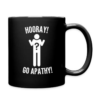 Ironic Let's Go Apathy Sportsball Shirt - Full Color Mug - black - Right