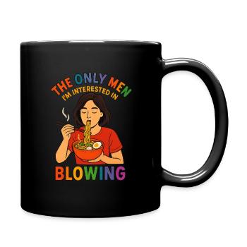 LGBTQ Pride Funny Ramen The Only Men I'm - Full Color Mug - black - Right