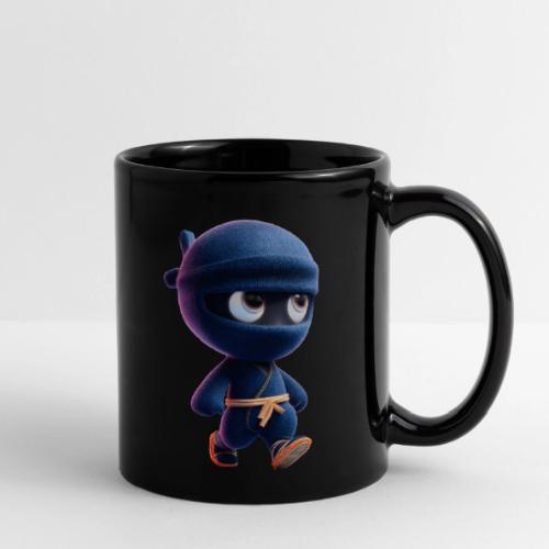 Playful Cartoon Baby Ninja Walking Happily - Full Color Mug