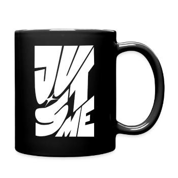 Fragmented Bold Monochrome Letterforms - Full Color Mug - black - Right