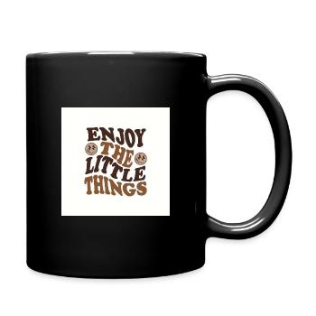 Enjoy The Little Things Retro - Full Color Mug - black - Right