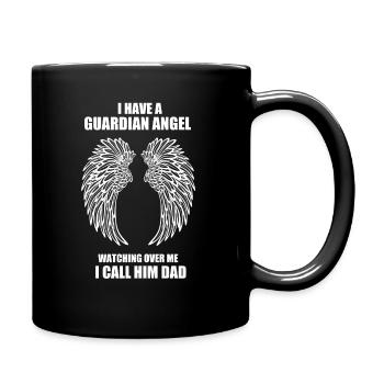 GUARDIAN ANGEL DAD - Full Color Mug - black - Right