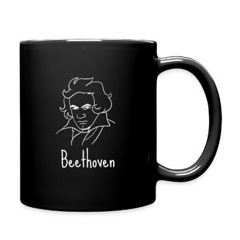 Beethoven - German Classical Music Composer - Full Color Mug - black - Right
