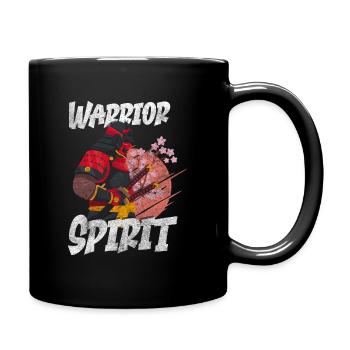 Japan Aikido Warrior Japanese Art - Full Color Mug - black - Right