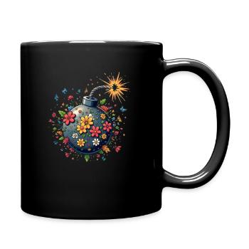 Cartoon Bomb - Full Color Mug - black - Right
