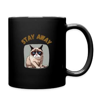 Stay away - Full Color Mug - black - Right