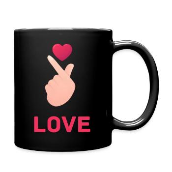 LOVE FINGER - Full Color Mug - black - Right
