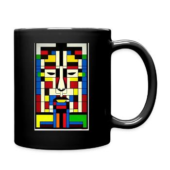 Puzzle Face - Full Color Mug - black - Right