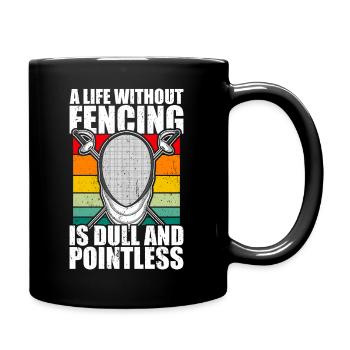 Fencing - Full Color Mug - black - Right