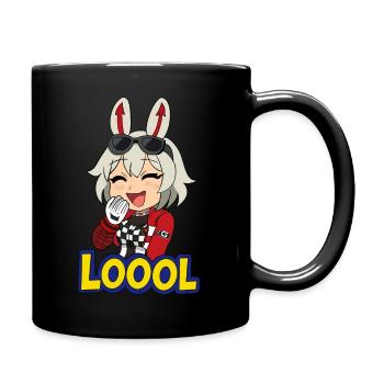 Bunny Zentreya Mario Party Style Sticker LOOOL - Full Color Mug - black - Right
