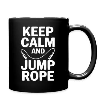 Keep Calm and Jump Rope - Full Color Mug - black - Right