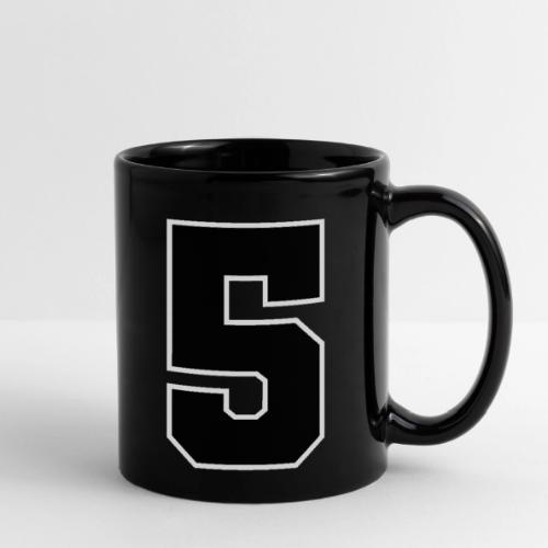 Varsity Number 5 Athletic Design - Full Color Mug