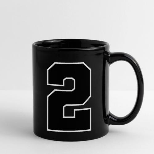 Varsity Number 2 Sports Design - Full Color Mug