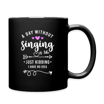 Singer Rap - Full Color Mug - black - Right