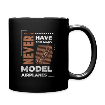 Model Airplane Miniature Pilot Aviation Sport - Full Color Mug - black - Right