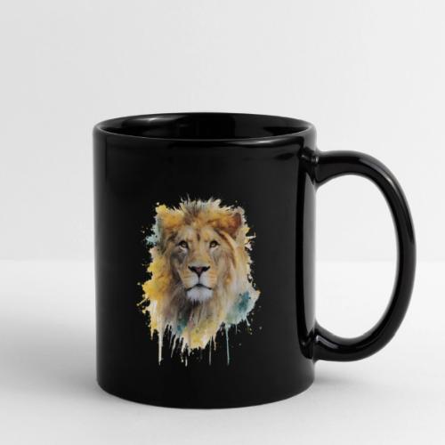Watercolor Lion Portrait - Full Color Mug