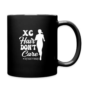 XC Cross Country Running - Full Color Mug - black - Right