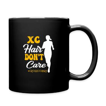 XC Cross Country Running - Full Color Mug - black - Right