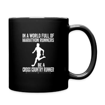 XC Cross Country Running - Full Color Mug - black - Right