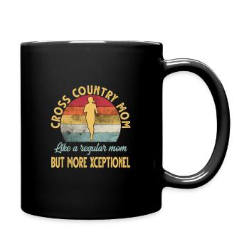 XC Cross Country Running - Full Color Mug - black - Right