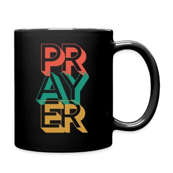 Retro Prayer - Full Color Mug - black - Right