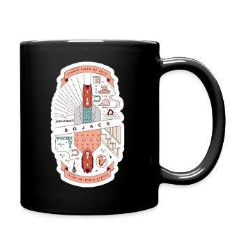 Piece of sht BoJack Horseman - Full Color Mug - black - Right