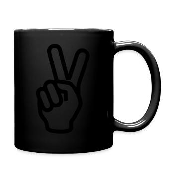 Peace logo - Full Color Mug - black - Right