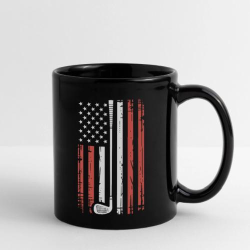 Patriotic Golf T-Shirt | American Flag Golf - Full Color Mug
