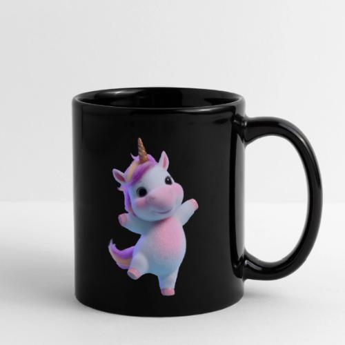 Cute Cartoon Unicorn Dancing Joyfully - Full Color Mug